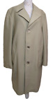 Vtg Sears TravelKnit Tan Trench Coat Overcoat Zip out Liner Mens Sz 44 X-Tall