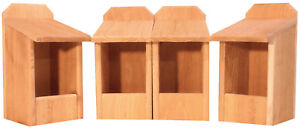 4 Cedar Nesting Boxes, for Robins, Cardinals, Bluebirds, Titmouse.... Bird House