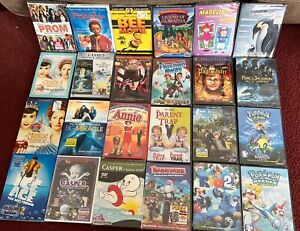 Childrens DVD Lot Of 24 Family, Animation, Animals, Sealed 🔥
