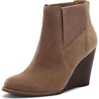 Jessica Simpson Womens Ciandra Taupe Ankle Wedge Boots Shoes 6 5.5  3388