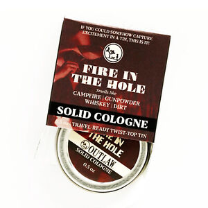 Outlaw Fire In The Hole Campfire Solid Cologne 0.5 oz