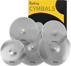 BatkingLow Volume Cymbal 60%-70% 14/16/18/20”Quiet Cymbals Set of 5 pcs Practice
