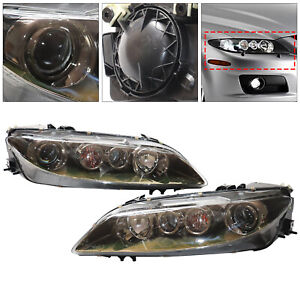 Fit 2006 2007 2008 Mazda 6 Headlight Assembly Left&Right Headlamp PAIR Front NEW (For: 2006 Mazda 6)