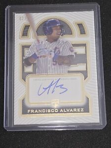 2023 Topps Definitive Collection Francisco Alvarez Rookie Auto 2/50 Mets RARE