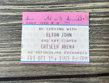 VTG October 15 1993 An Evening with Elton John and Ray Cooper Ticket Stub Row 42