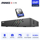 ANNKE 6MP 8CH NVR POE Security Video Recorder for CCTV Camera System Kits 2TB
