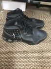 NIKE Air Force AIRMAX 180 Basketball Shoe Mens 13 Mid Black Leather 316493-001