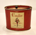 Cavalier cigarettes tin 100's vtg Extra Mildness RJ Reynolds Tobacco tax seal IA