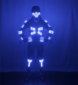 LED Robot Costume Glow Night Lights Suit Illuminated Party Show Dance Clothing