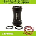 Tipsum Ceramic Bottom Bracket PF30/BB386 For 24mm Fit Shimano/Rotor/FSA GXP