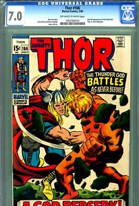 Thor #166 CGC GRADED 7.0 - vs. Him (Warlock) - 2nd FULL app. of Him - Kirby c/a