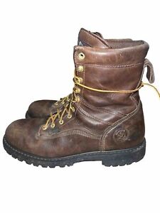 Georgia Boots G8041 Brown 11.5 M Lace Up Waterproof Western Work Heritage Logger