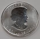 2011 Canada $5 .9999 Silver Maple Leaf BU Coin - May Have Toning