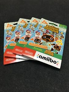 Nintendo Animal Crossing Series 5 Amiibo Cards 6 Pack - LOT OF 4 - New Sealed