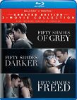 Fifty Shades of Grey Trilogy Blu Ray Set - With Unrated + Theatrical Versions