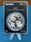 2021 1 oz Silver Coin 30 Gram Chinese Panda Mint Direct PCGS + First Strike TEP