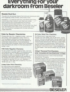 Beseler Darkroom Products Flyer Analyzers Timers Agitators Enlargers - 4 Pages