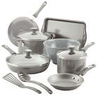 New Listing12-Piece Get Cooking Nonstick Pots and Pans Set/Cookware Set, Gray
