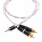 Shield Cable 2.5mm TRRS Male to 2 RCA Male Balanced Audio Cable for Astell&Kern