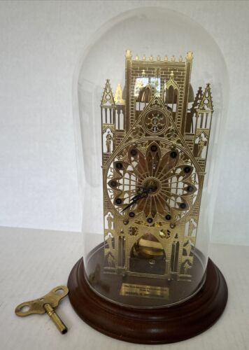 Antique York Minster Cathedral Clock  w Dome Built by Daniel S. Dickinson Works