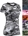 Rothco Womens Camo T-Shirt Long Length Military Army Short Sleeve Tee