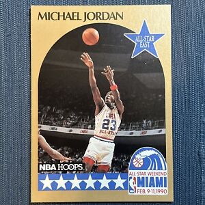 1990-1991 NBA Hoops Michael Jordan #5 All-Star Chicago Bulls Multiple In Stock