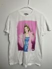 Mens Large L Clueless Cher Alicia Silverstone White Short Sleeve Shirt