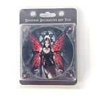 Anne Stokes Decorative Art Angel Rose Tile  10x10 Copper Wing