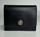 TORY BURCH Saffiano Leather Wallet Black