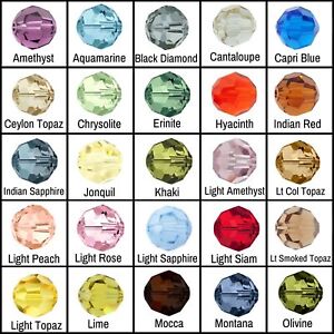 Swarovski Crystal 5000 Round Beads Regular Color  *You Pick Size & Color*