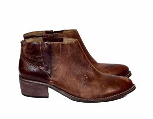 New Matisse Women's Distressed Brown Leather Ankle Boots Booties Size 8 M