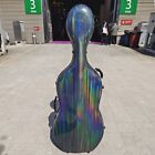 Liyin Cello Case 4/4 Cello Case Carbon fiber Cello Hard Case-Colorful#027