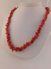 NATURAL RED BRANCH CORAL GRADUATED NECKLACE 30