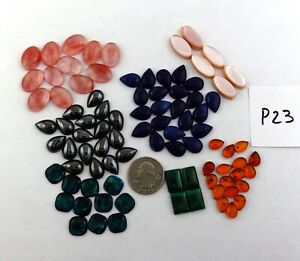 Multi Stone Jewelry Supplies Cabs Parcel Mixed Cabochons Lot p23