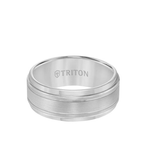 Triton & Frederick Goldman 9MM Tungsten Carbide Mens Ring Size 11 MSRP $375