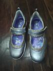 Skechers Shape Ups Mary Jane Athletic Shoes Purple Gray Leather Suede Sz 9.5
