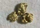 New Listing3 Piece Lot Alaskan Yukon Natural Gold Nugget Flakes