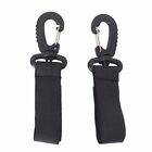 2x Black Clips Hooks Organizers for 4moms Baby Strollers Hang Shop Diaper Bag
