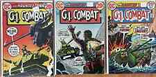 G.I. Combat #162 (NM-), #163 (VF/NM), #164 (VF), Bronze-Age DC War, 1973