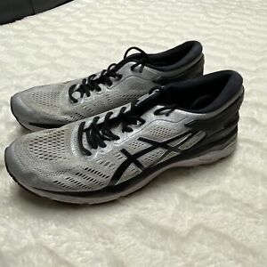 Asics Gel Kayano 24 T749N Men's Gray Lace-Up Running Sneaker Shoes Size US 11.5