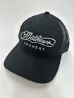 Mathews Archery Black Embroidered Logo Mesh Back Trucker Hat