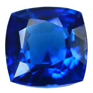 8 Ct Natural Kashmir Sapphire Blue CERTIFIED Square Cushion Cut Loose Gemstones