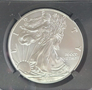2021 Silver Eagle TYPE 1 NGC MS 70 Jones Signed Heraldic Eagle Beautiful Coin