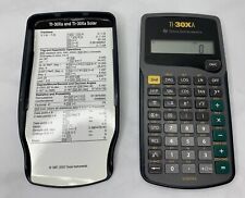 Texas Instruments TI-30XA Solar Scientific Calculator w/ Cover SCRATCHED CLEAN!