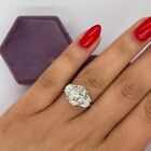 Wedding Ring Certified Diamond IGI GIA Oval Cut 4 Carat Lab Grown 14K White Gold
