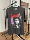 1988 Michael Jackson Bad Tour T-Shirt Tee Vintage Rock Band 80s Size L USA