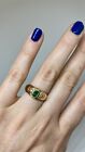 18K GOLD, EMERALD AND DIAMONDS H. STERN RING