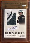 2012 National Treasures Nick Foles RPA Rookie RC Patch Auto /25 Beckett Raw