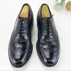Vintage Florsheim Men's Oxford Size 8 E Black Wingtip Shoe 1960 Royal Imperial