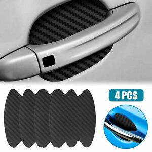 4x Car Door Handle Protector Film Carbon Fiber Anti-Scratch Stickers Accessories (For: Kia Soul)